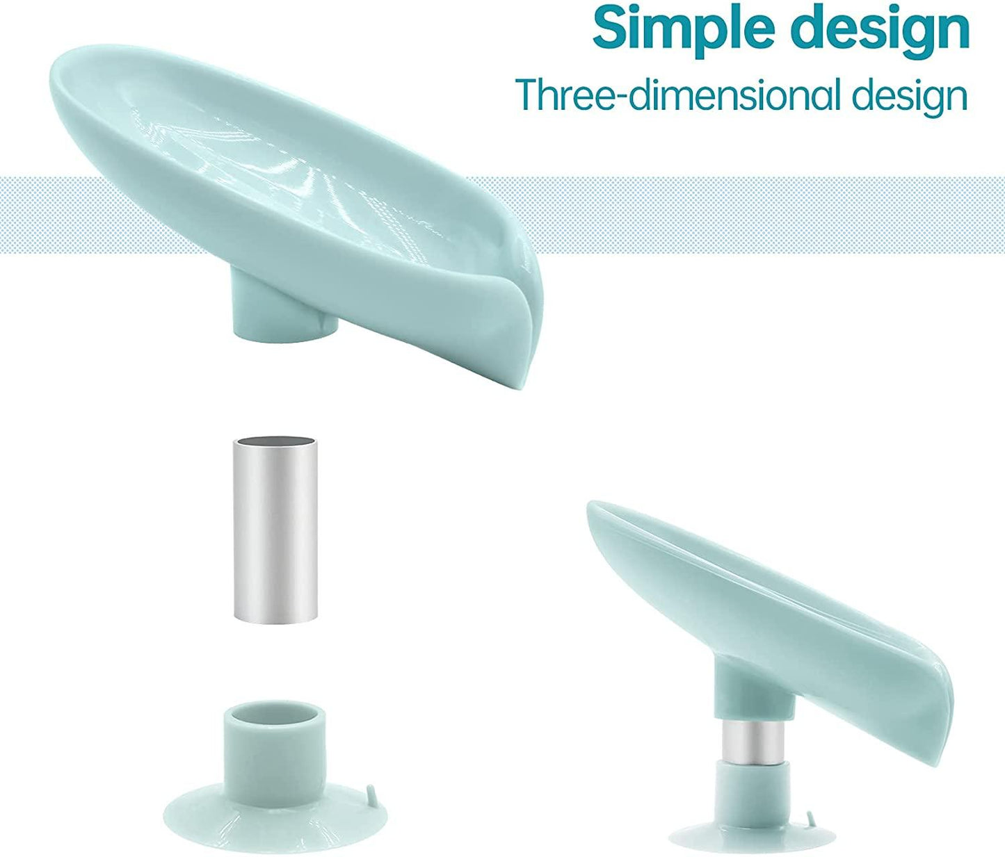 Leaf Shape Self Draining Soap Holder 8feb97-4
