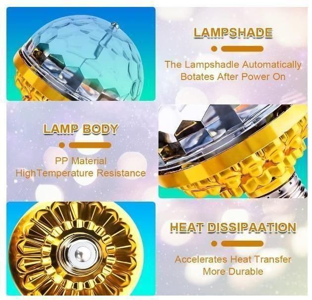 Rotating Magic Ball Light with Lamp Holder Set THE GIR FARMER