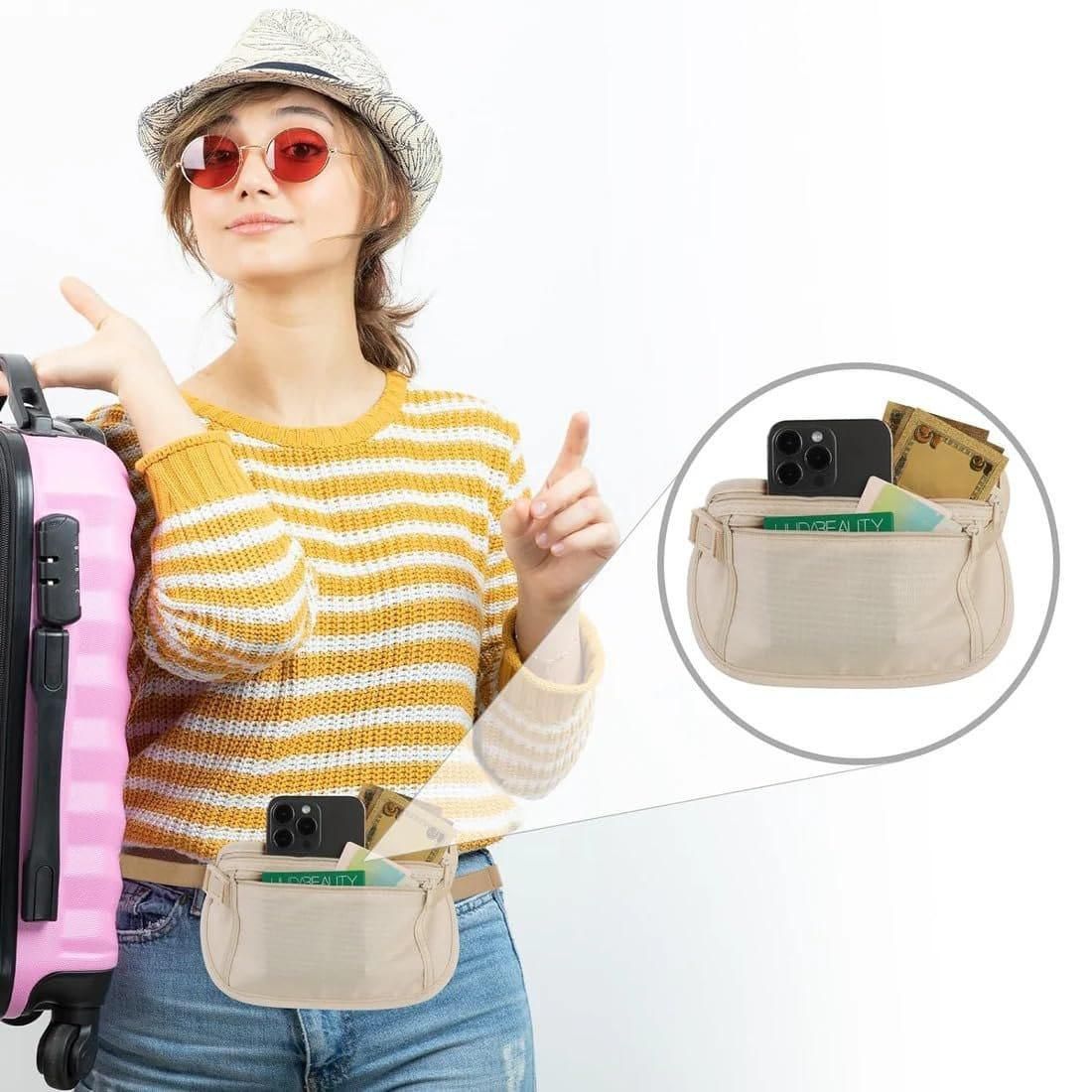 The Gir Farmer Lightweight Organic Travel Bag Waist Pouch