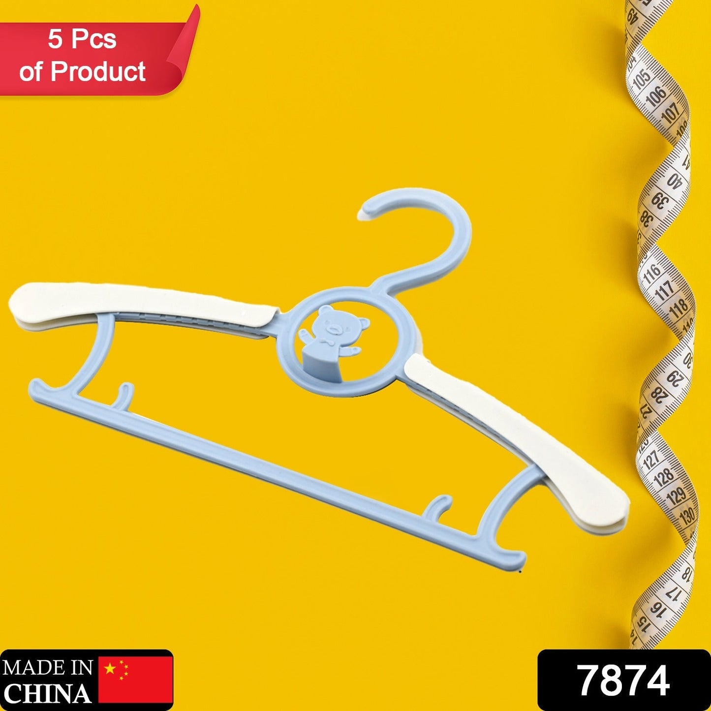 Large Adjustable Plastic Dress Hangers β Space-Saving & Lightweight (5 Pc) Your Brand