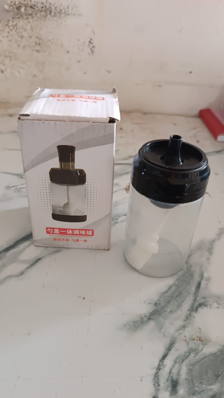 Clear Glass Oil Dispenser Bottle with Integrated Silicone Basting Brush (250ml Approx) Your Brand