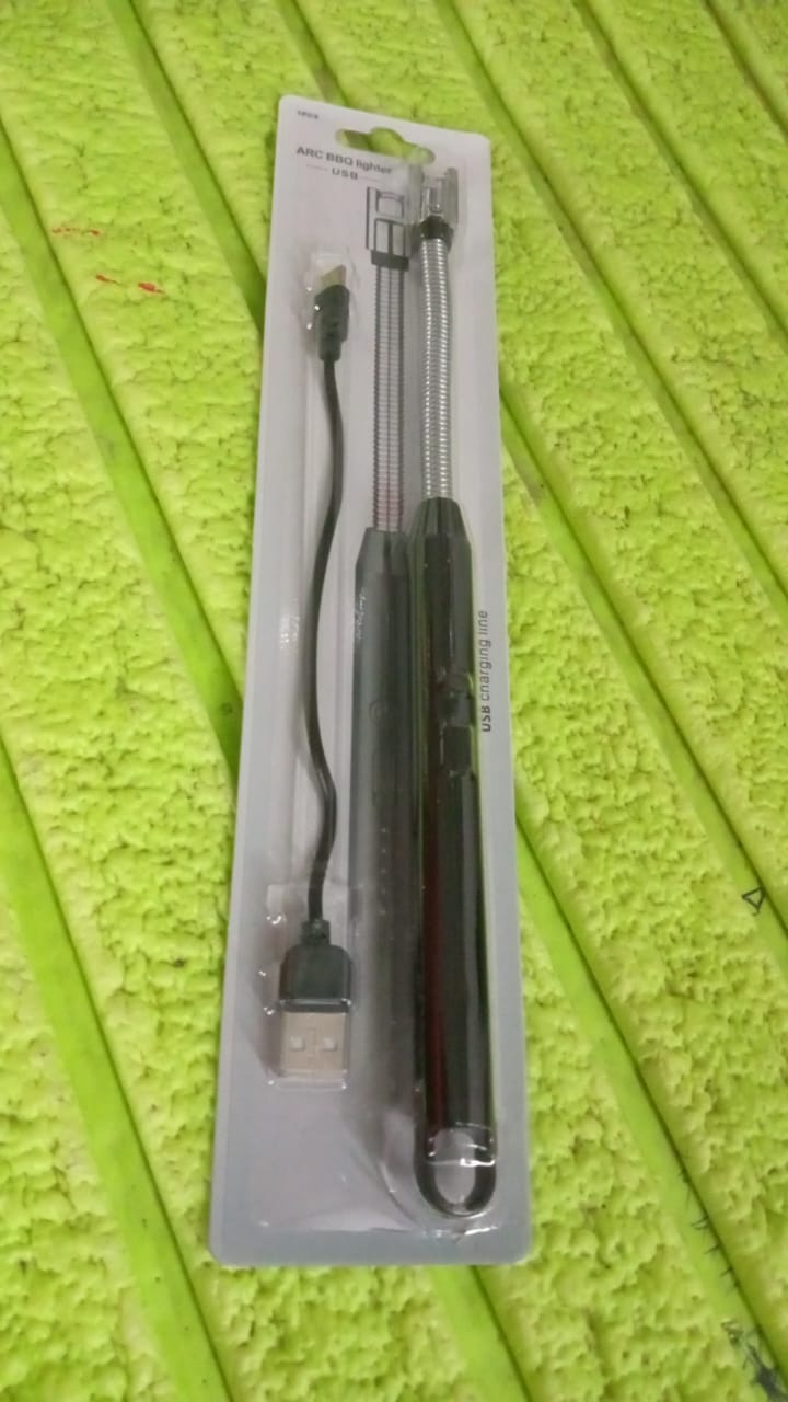 Long Flexible USB Rechargeable Electric Arc Lighter – Windproof, Flameless Plasma Your Brand