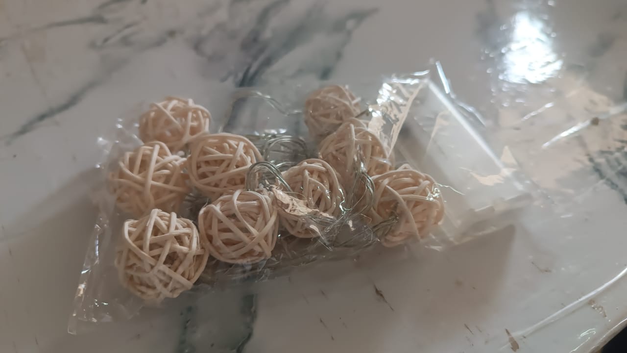 Battery Operated Rattan Ball String Decorative Fairy Lights Your Brand