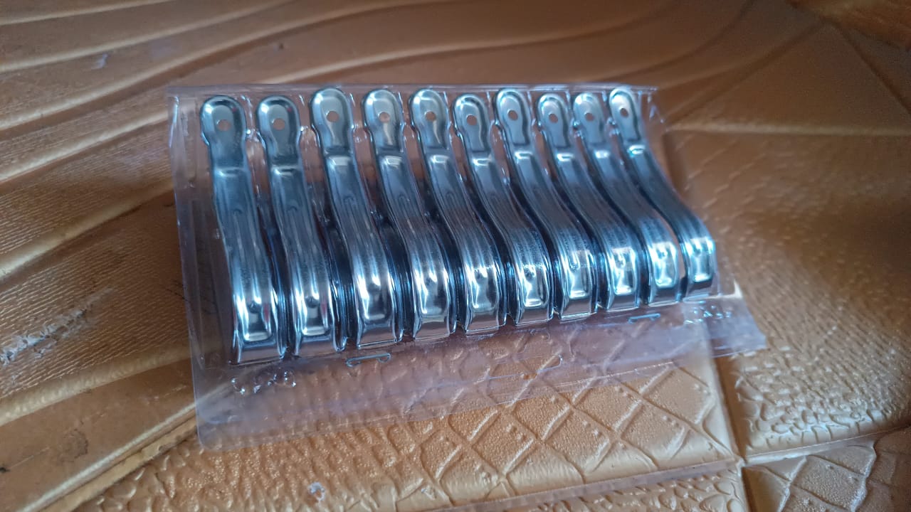 Stainless Steel Clothes pins Beach Towel Clips (10 Pcs Set) Your Brand