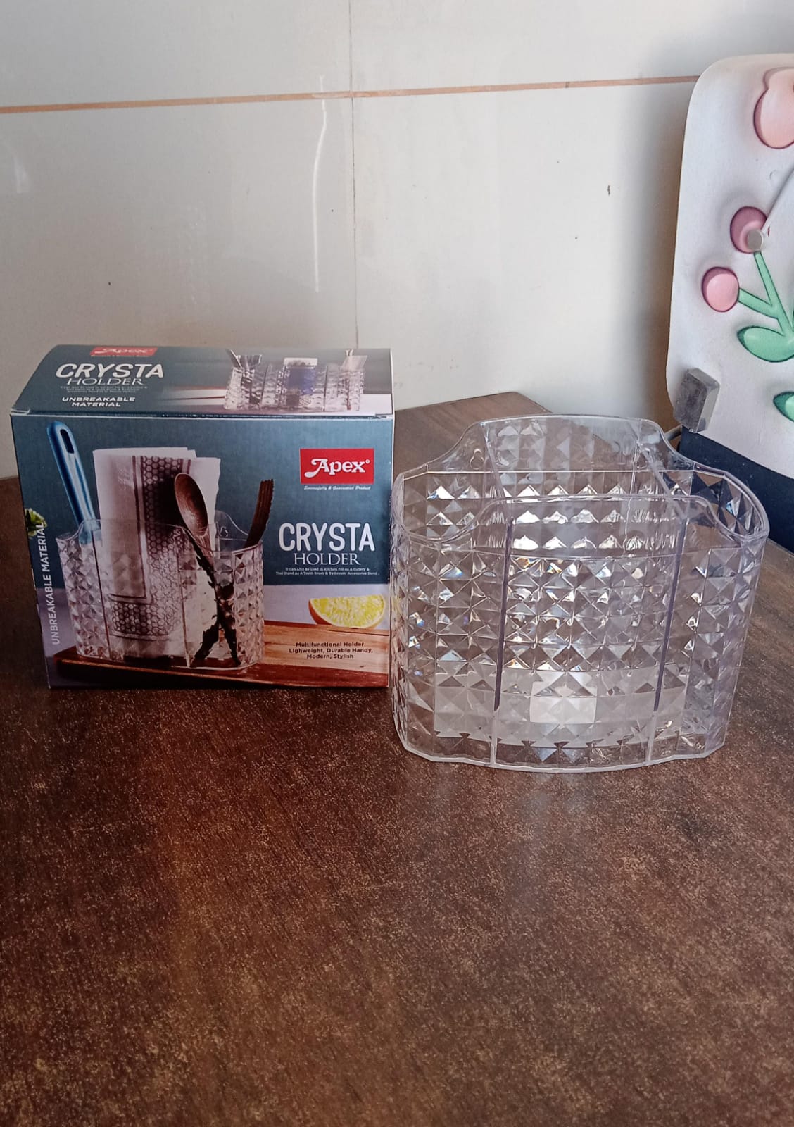 Apex Crysta Multipurpose Organizer Holder (1 Pc) Your Brand