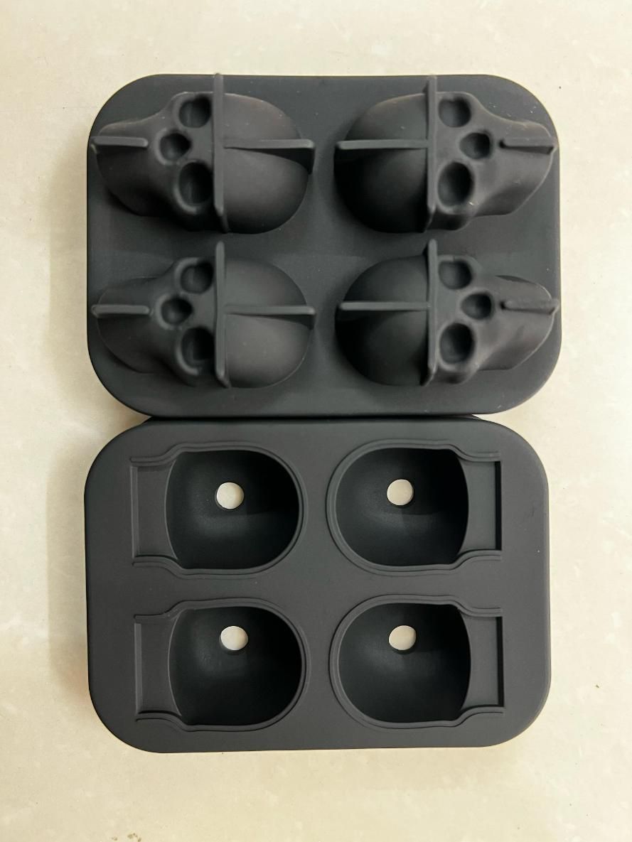 3D Skull Silicon Ice Cube Tray 8feb97-4