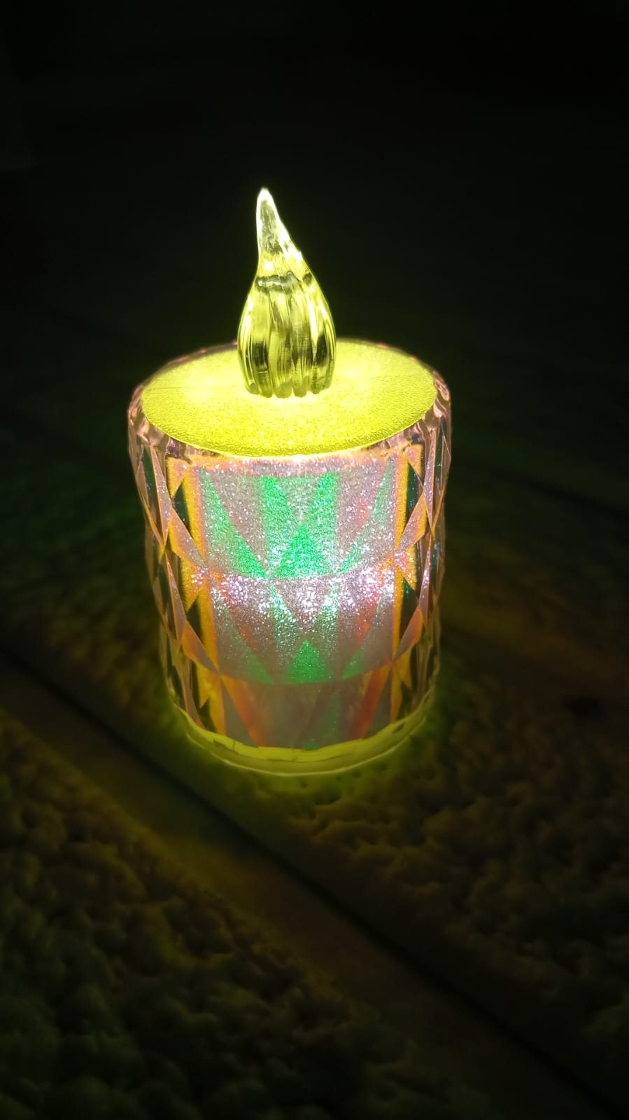 4 Pc Flameless and Smokeless Decorative Melting Candles LED Tea Light, Diwali Your Brand