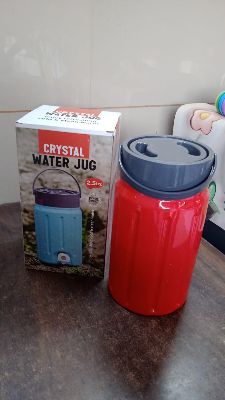 Insulated Water Jug with Tap Leakproof, Travel Cooler (2.5 Ltr) Your Brand