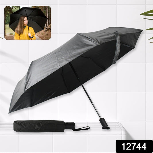 2 Fold Manual Umbrella – Wind, Sun & Rainproof with Steel Shaft & Wrist Strap Your Brand