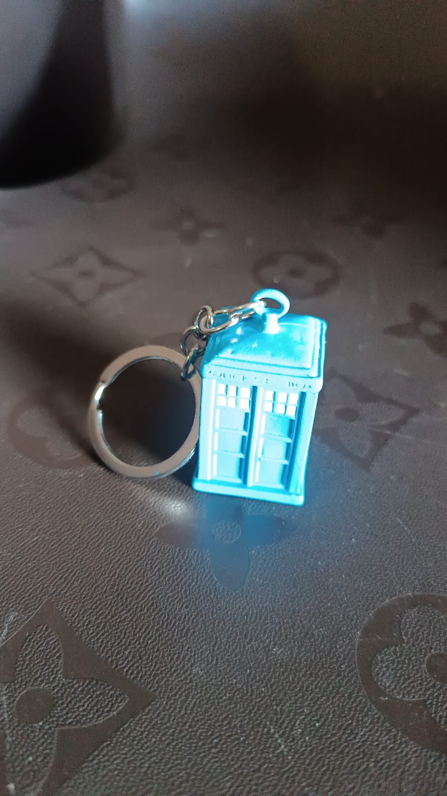 Police Booth Box Shape 3 D Metal Keychain (1 Pc) Your Brand