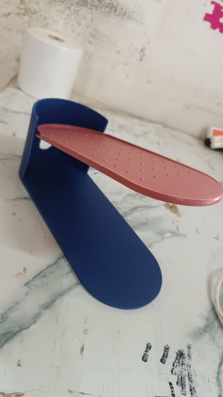 Plastic Shoe Slot Organizer Stand Rack (1 Pc) Your Brand