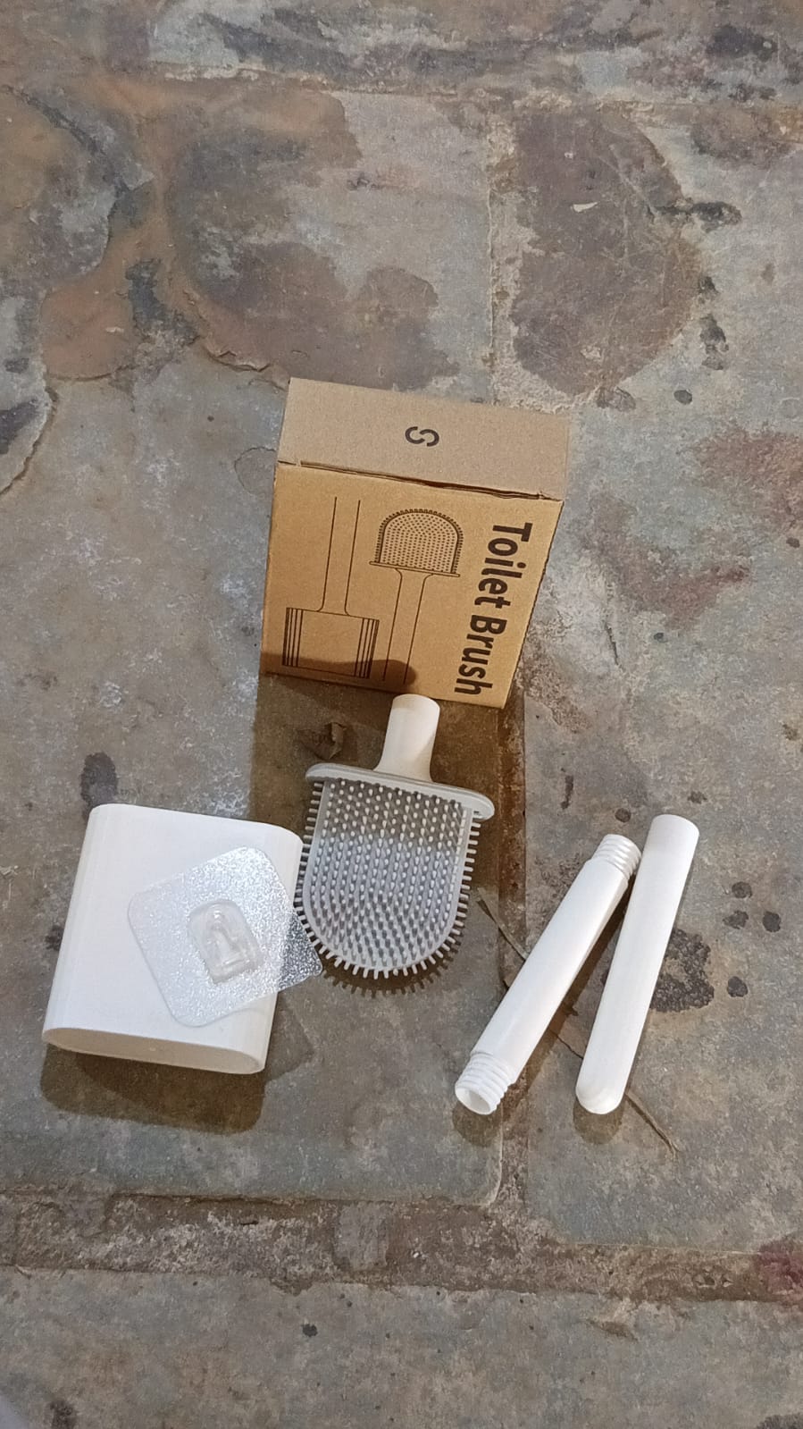 Portable Silicone Toilet Brush – Wall-Mounted, Anti-Drip Cleaner with Non-Slip Handle Your Brand
