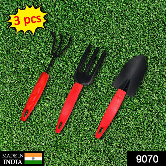 3pcs Small sized Hand Cultivator, Small Trowel, Garden Fork Your Brand