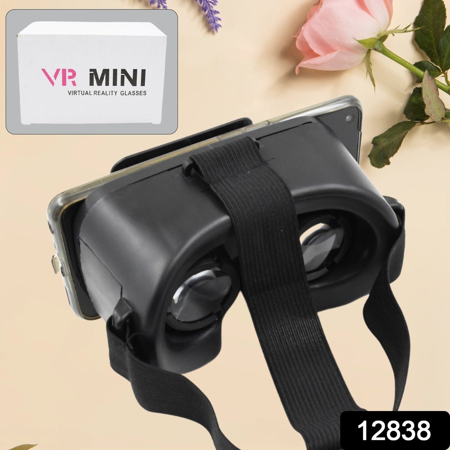 3D VR Glasses Virtual Reality Goggles Headset for All Smartphone VR Goggles-For 3D VR Movies Video Games (1 Pc) Your Brand
