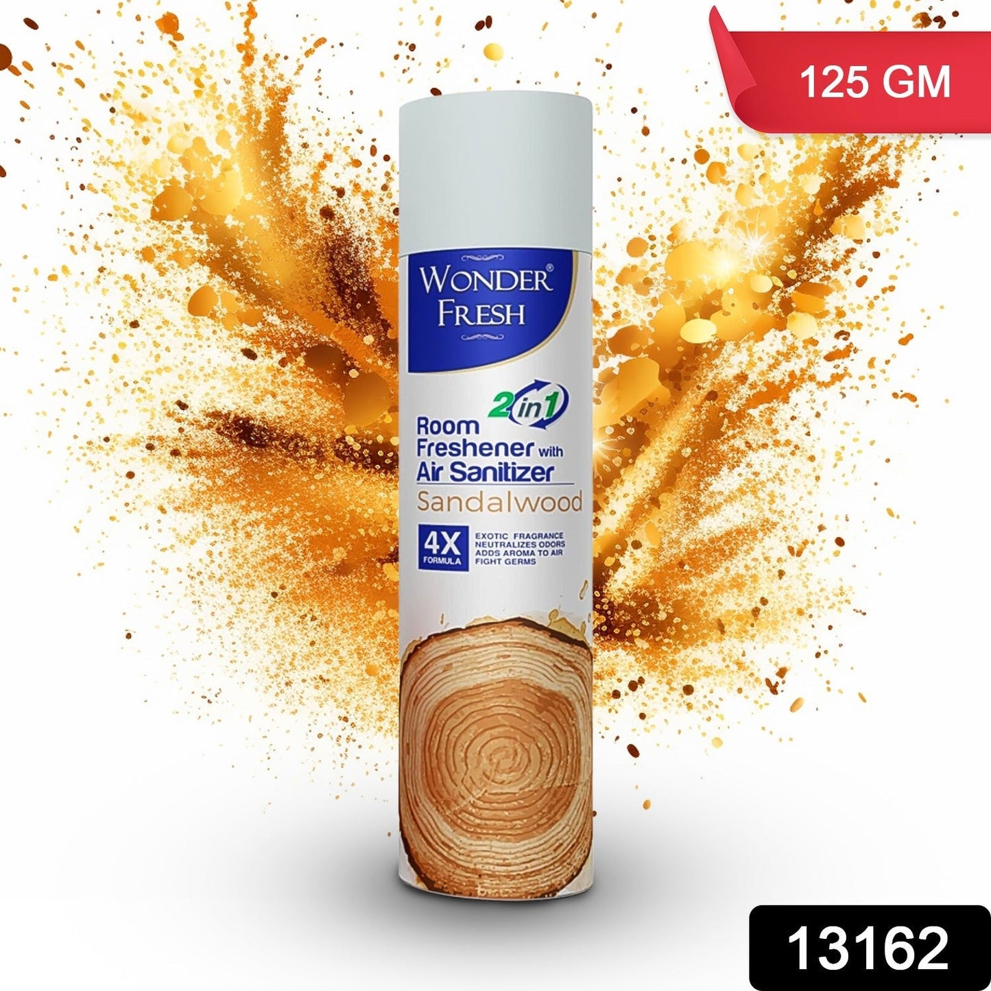 Fresh Air Freshener Spray, Sandalwood Fragrance | Long Lasting Fragrance for Home & Office (Mix Fragrance / 125 Gm) Your Brand