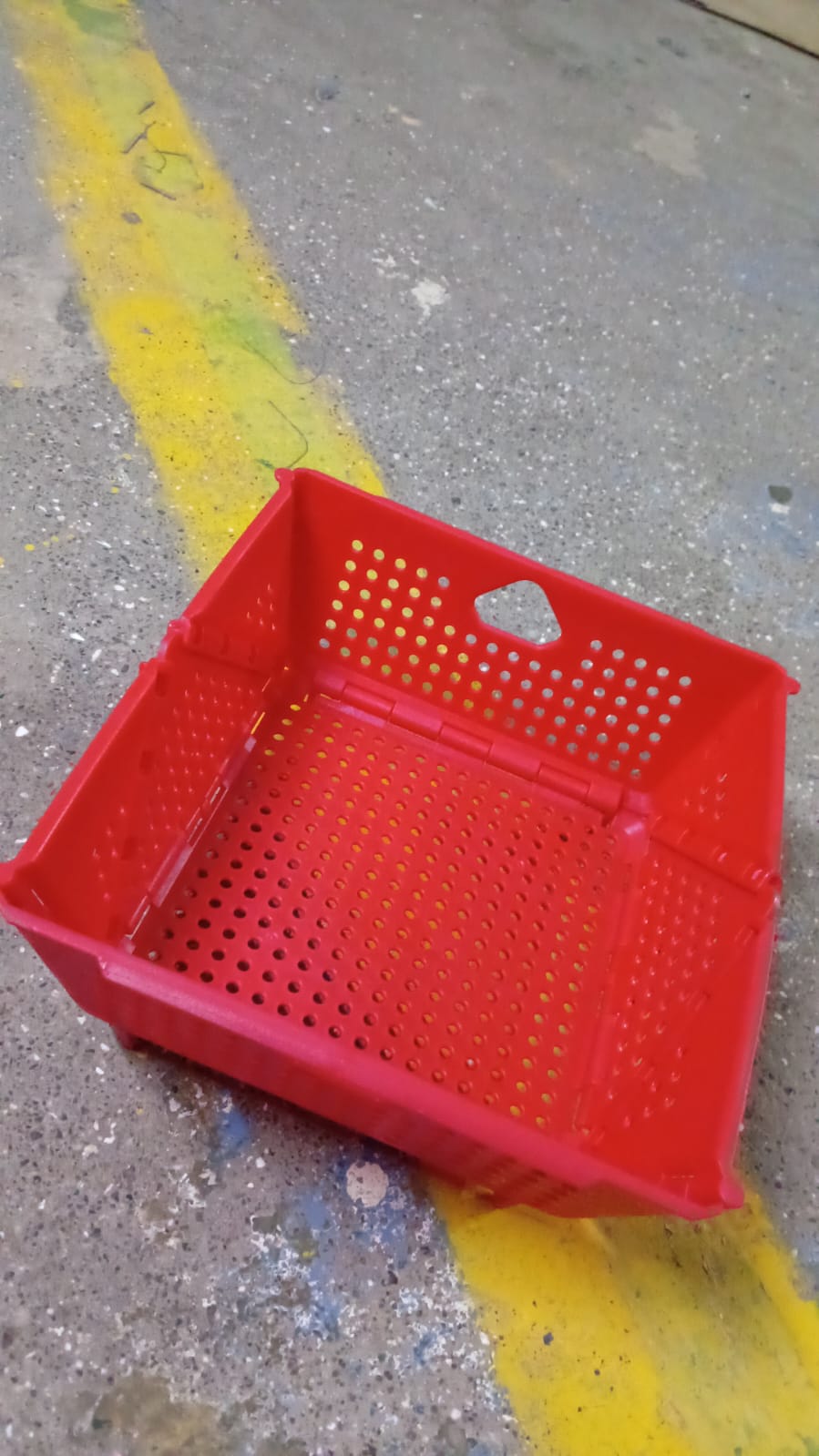 Flexi fold Storage Basket Box with Holes Ventilated Design (23×20 Cm / 1 Pc) Your Brand