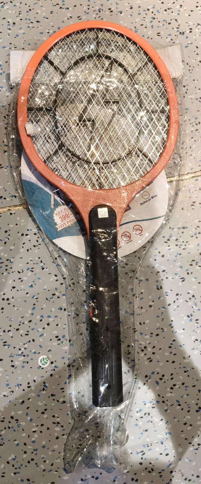 Red Rechargeable Electric Mosquito Killer Racket with Cable Your Brand