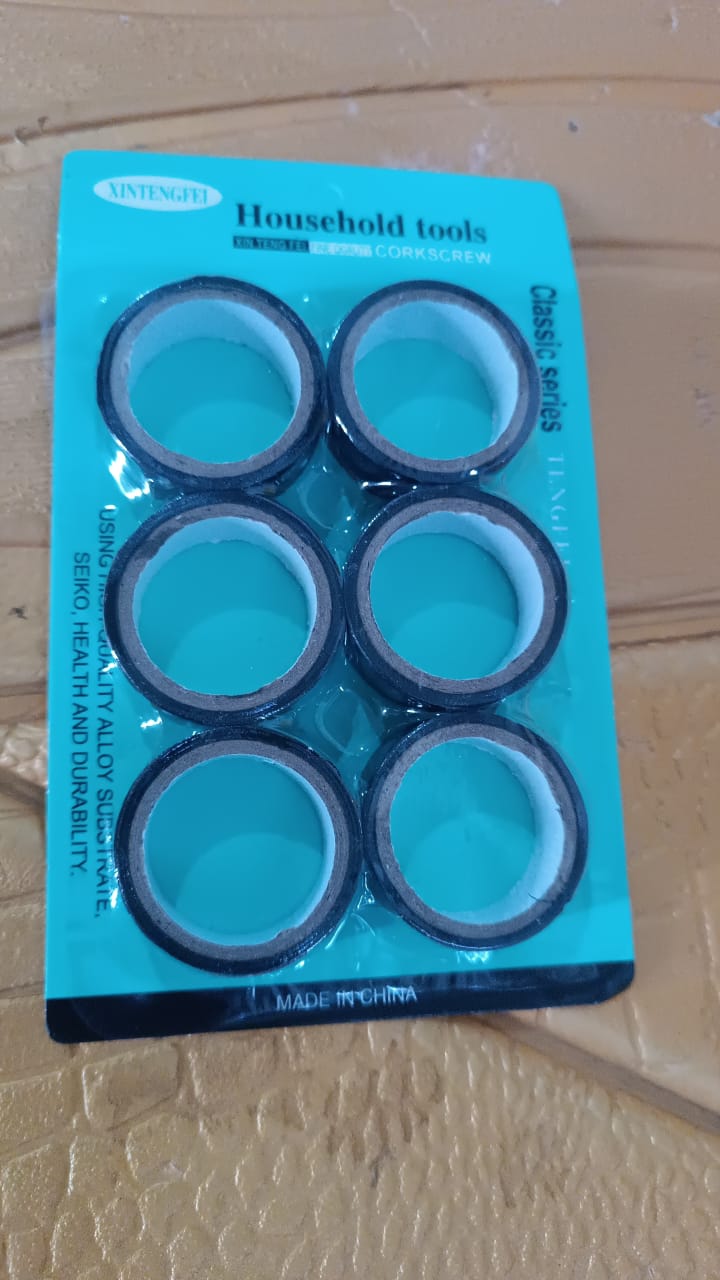 General Electrical Tape, All purpose PVC electrical tape (6 Pcs Set) Your Brand