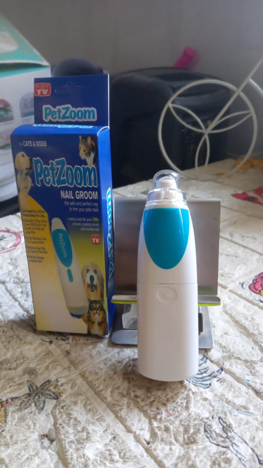 Electric Pet Nail Paw Trimmer, Clipper for Dogs and Cats – Cordless Nail Grinding Grooming Tool (1 Pc / Battery Not Included) Your Brand