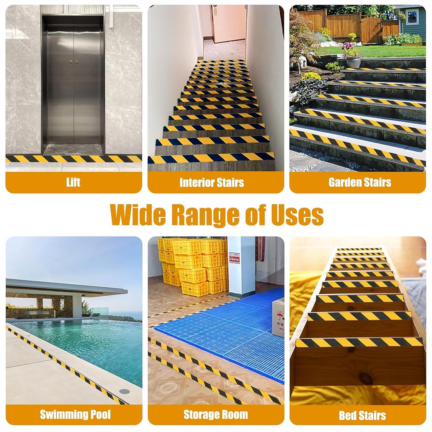 Anti-Slip Safety Grip Tape Roll 50mm x 5m (1 Pc) Your Brand