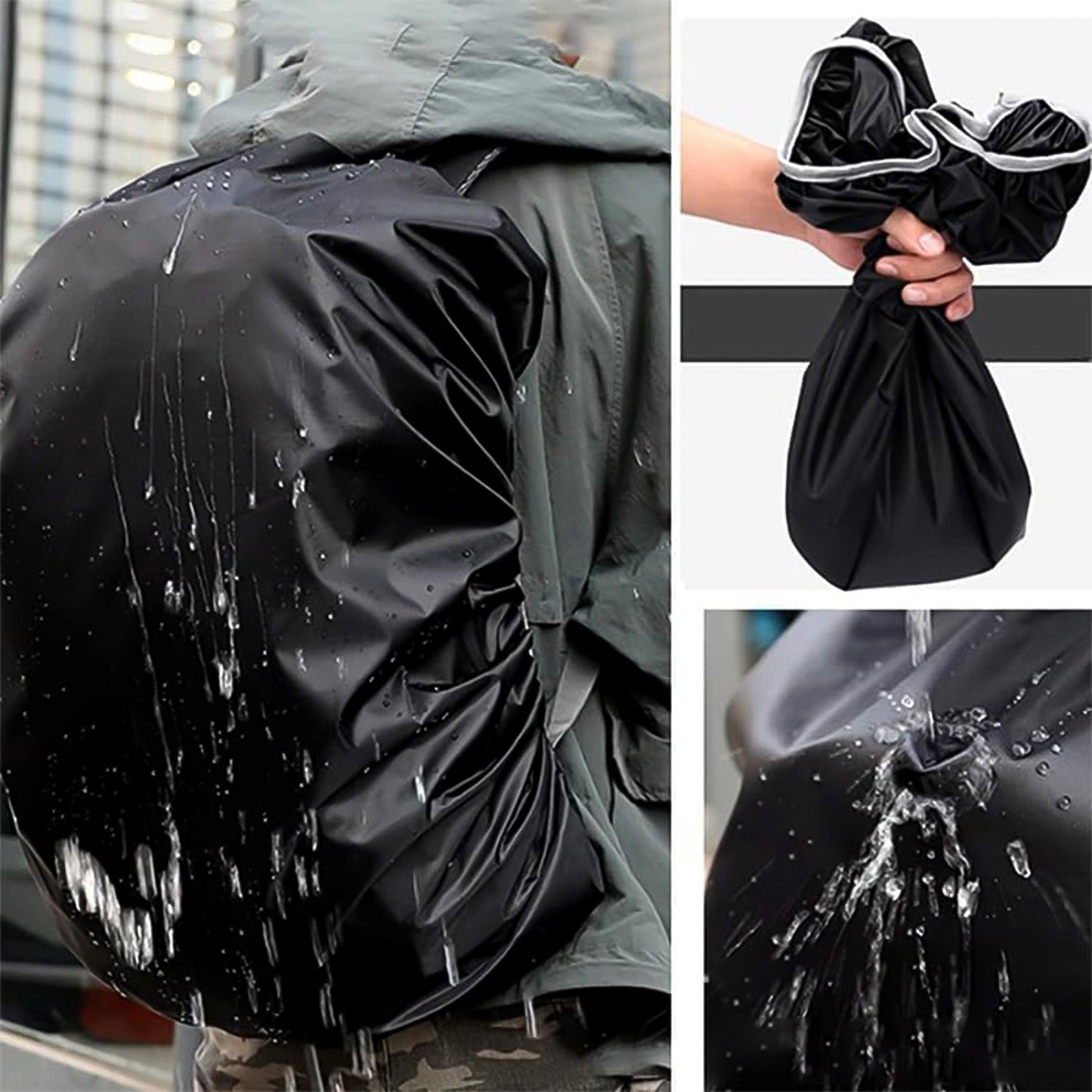 Waterproof Small Size Backpack Rain Cover (1 Pc) Your Brand