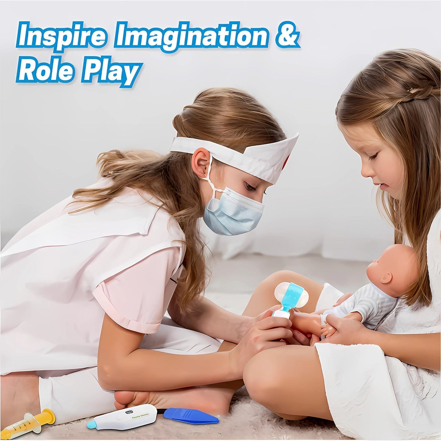 Aditi Premium Doctor Kit Medical Role Play Toy Set for Kids (10 Pc) Your Brand