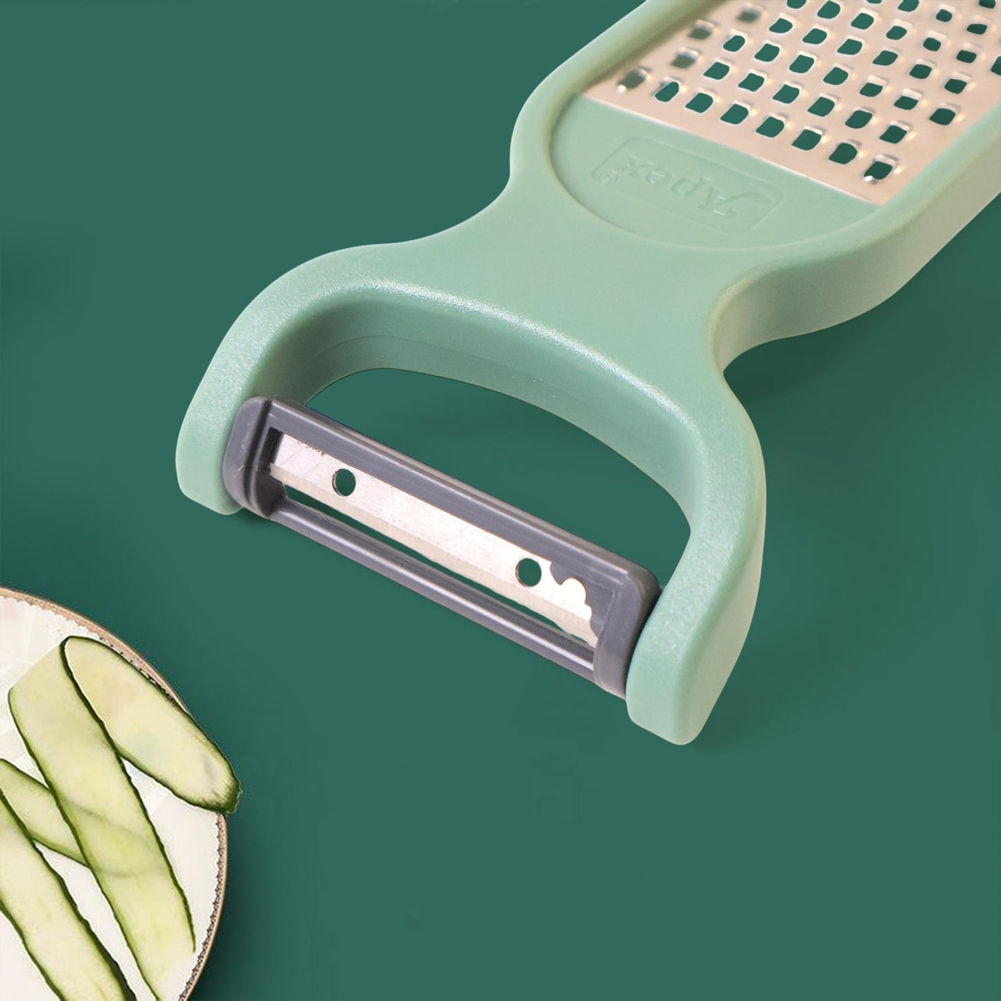 Apex 2-in-1 Vegetable Grater & Peeler Combo Tool Your Brand