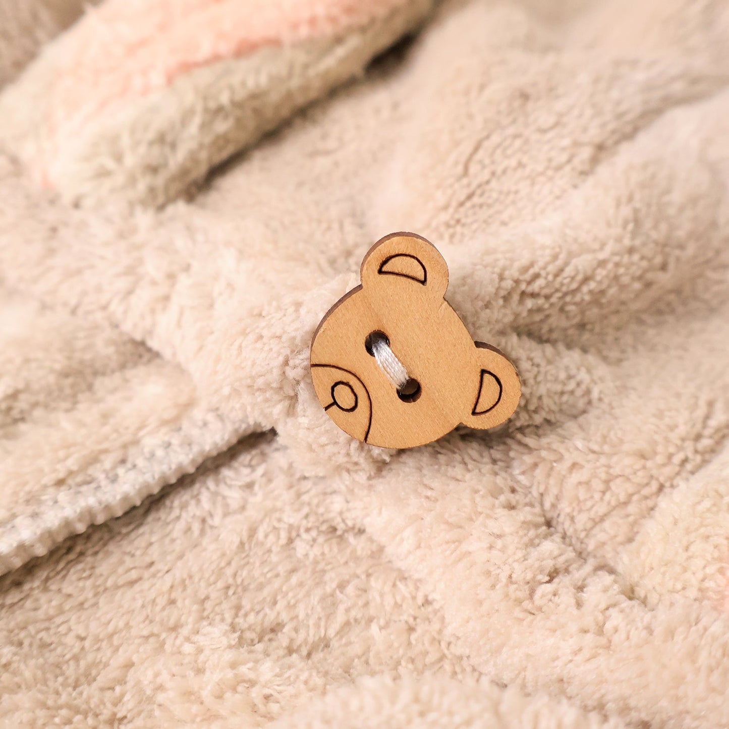 Cute Animal Ear Hooded Hair Drying Towel Wrap (1 Pc) Your Brand