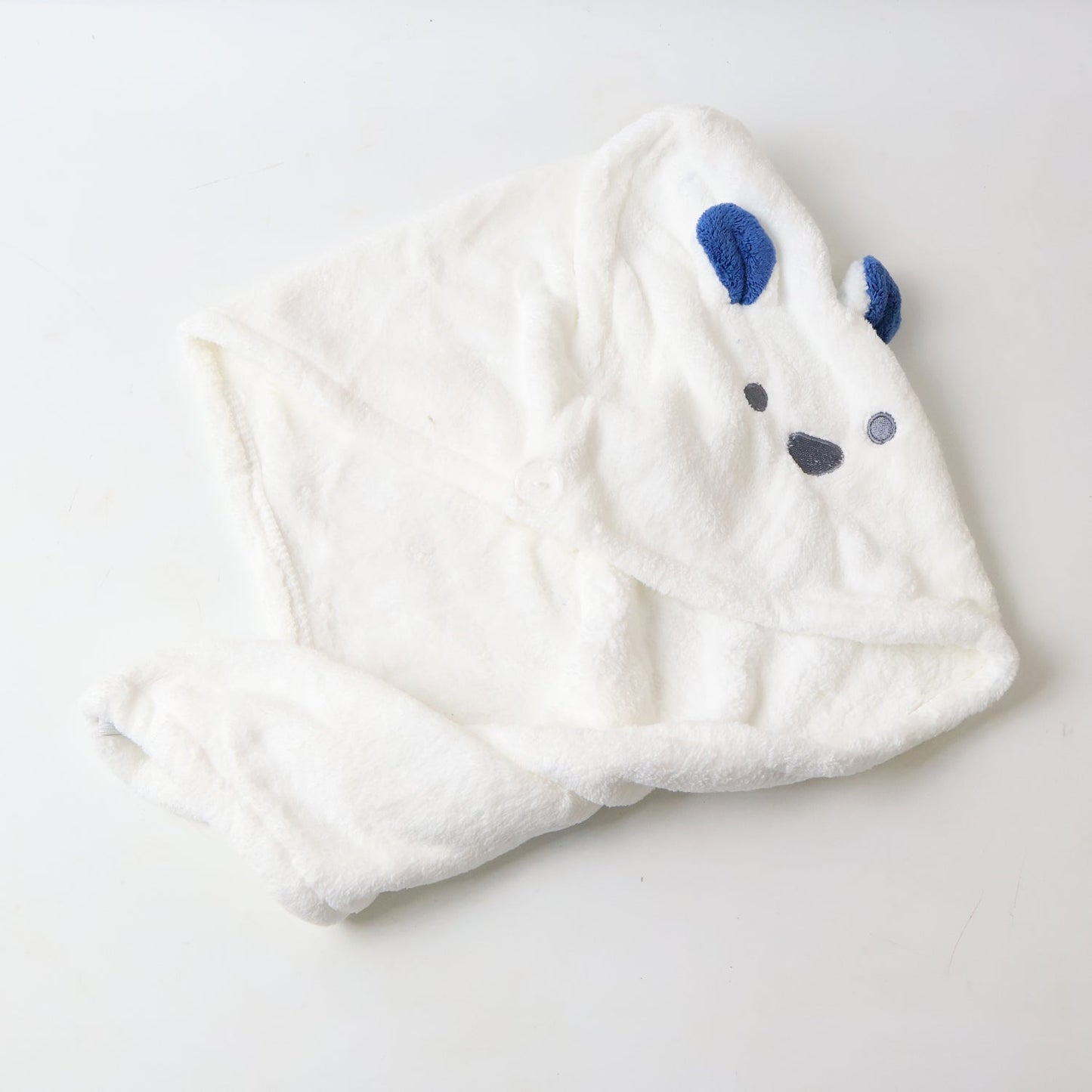 Soft Microfiber Hair Drying Towel Wrap with Cute Animal Ears & Button Closure (1 Pc) Your Brand