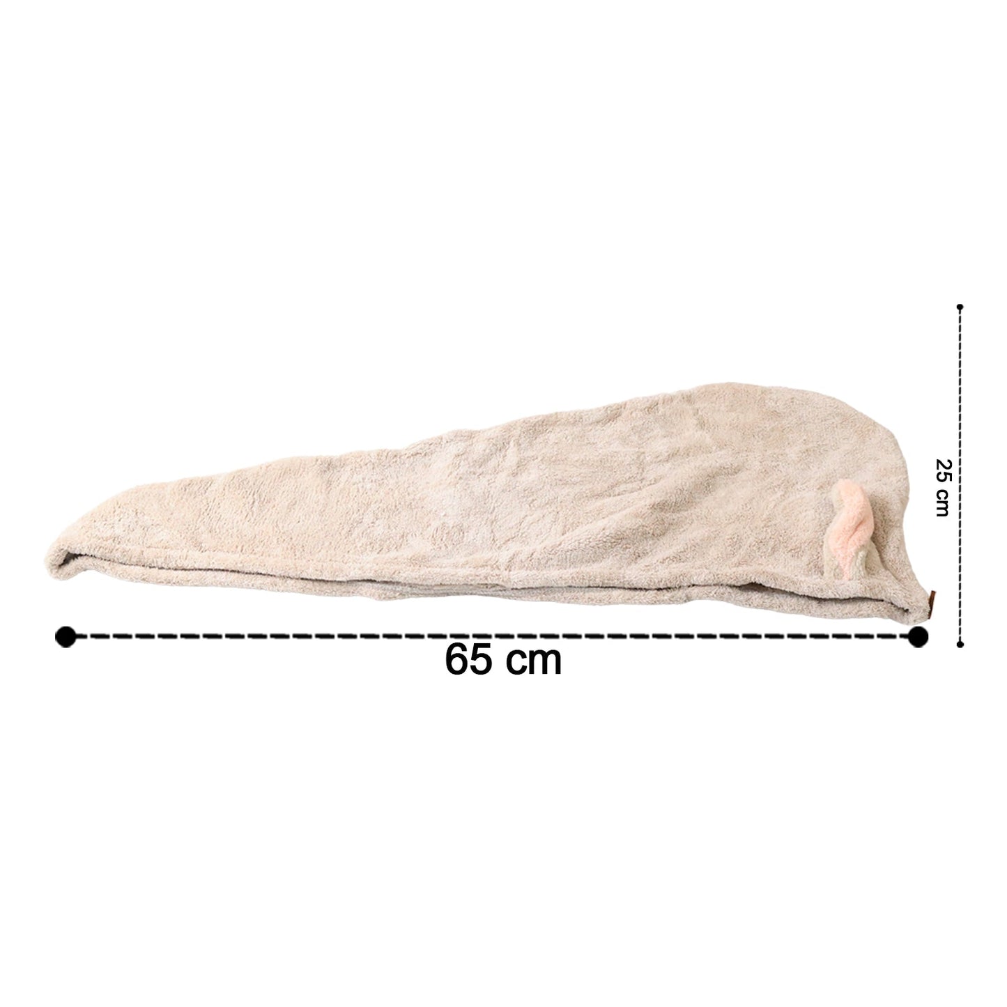 Cute Animal Ear Hooded Hair Drying Towel Wrap (1 Pc) Your Brand