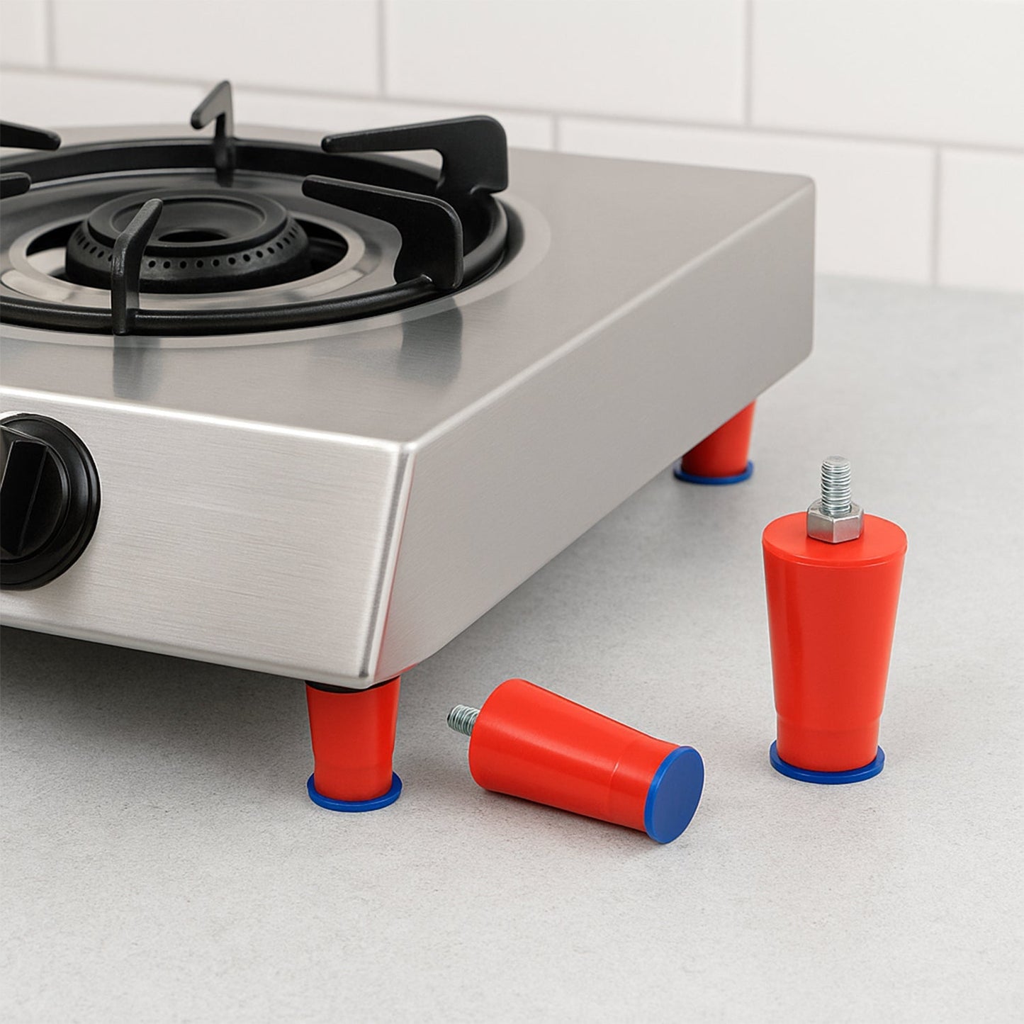 Heavy-Duty Universal Stove Legs for Gas Stove (4 Pc Set) Your Brand