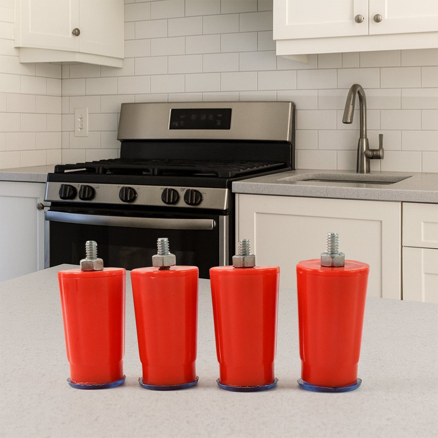 Heavy-Duty Universal Stove Legs for Gas Stove (4 Pc Set) Your Brand