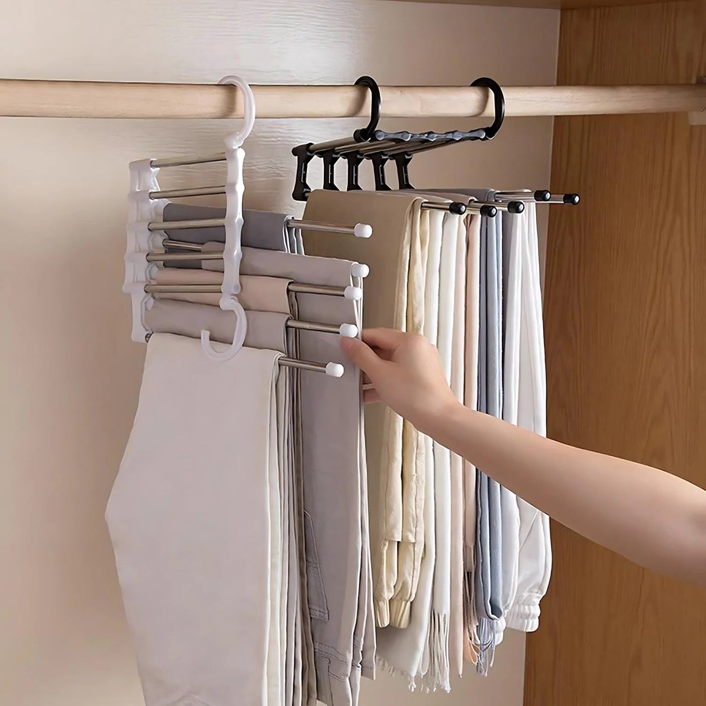Adjustable Big Trouser Pants Hanger Organizer Your Brand