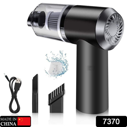 2 in 1 Wireless Vacuum Cleaner – 120W Handheld USB Rechargeable for Home & Car (1 Pc) Your Brand