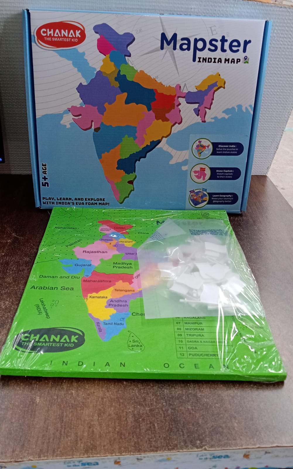 Aditi Mapster India Map EVA Foam Puzzle Set Your Brand