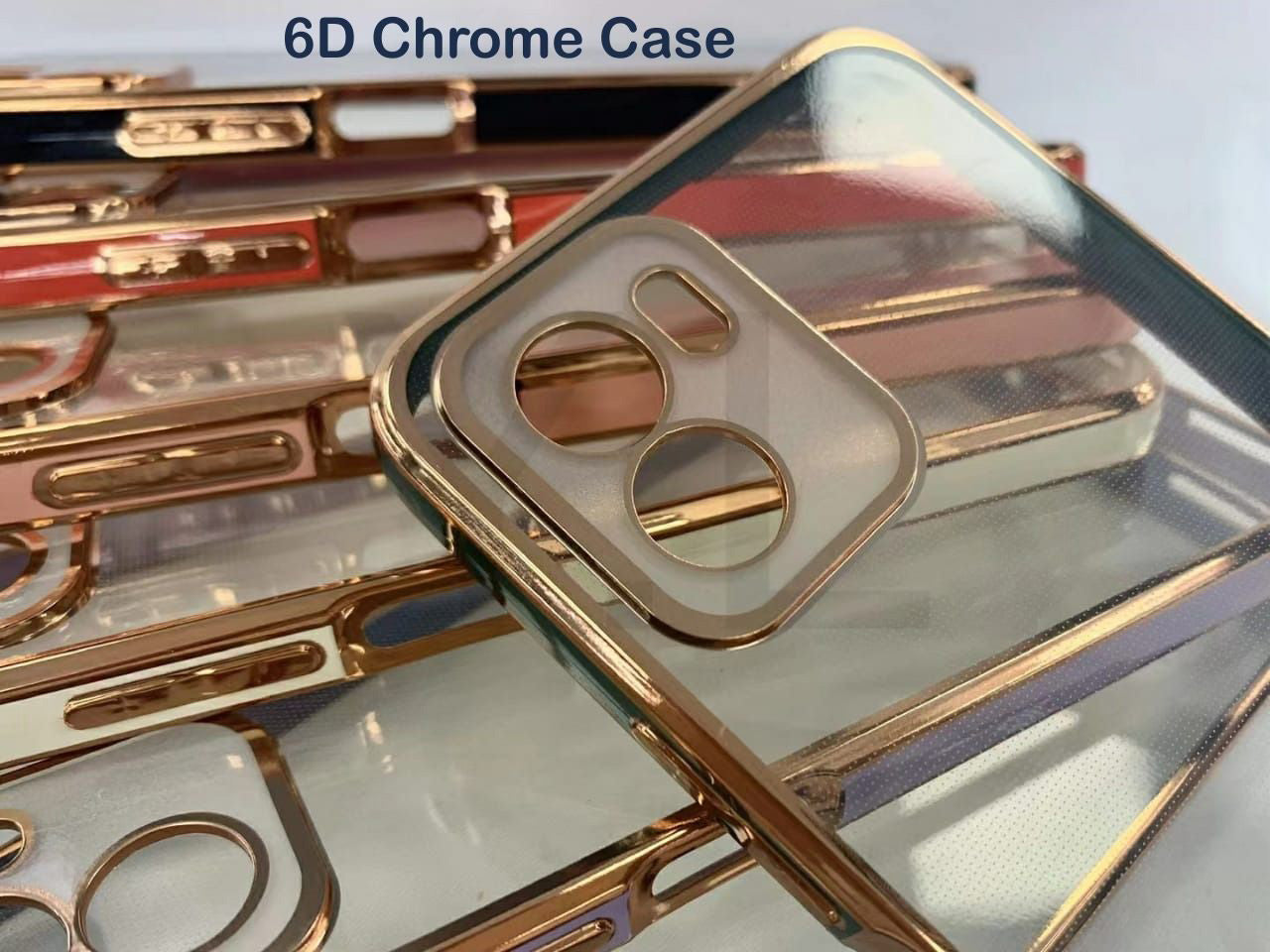 6D Golden Chrome Case For Samsung Your Brand