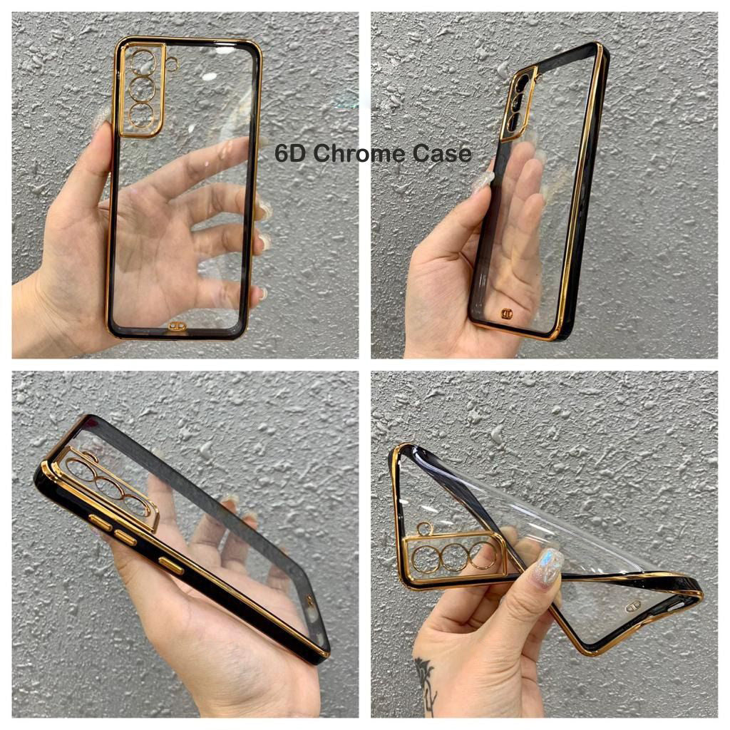 6D Golden Chrome Case For Redmi Your Brand