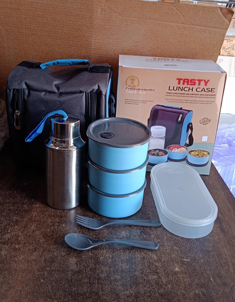 Tasty Lunch Case Set with Insulated Carry Bag Your Brand