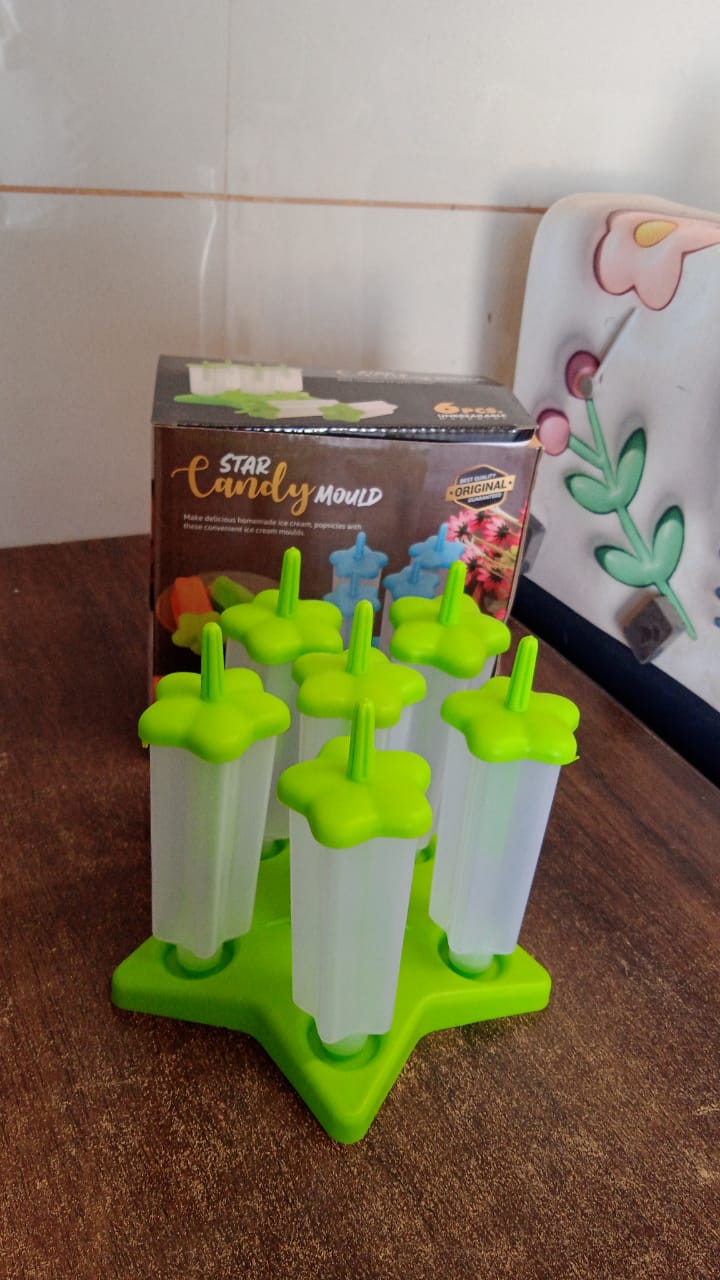 Plastic Ice Cream Molds with Lid (1 Set / 6 Pc) Your Brand
