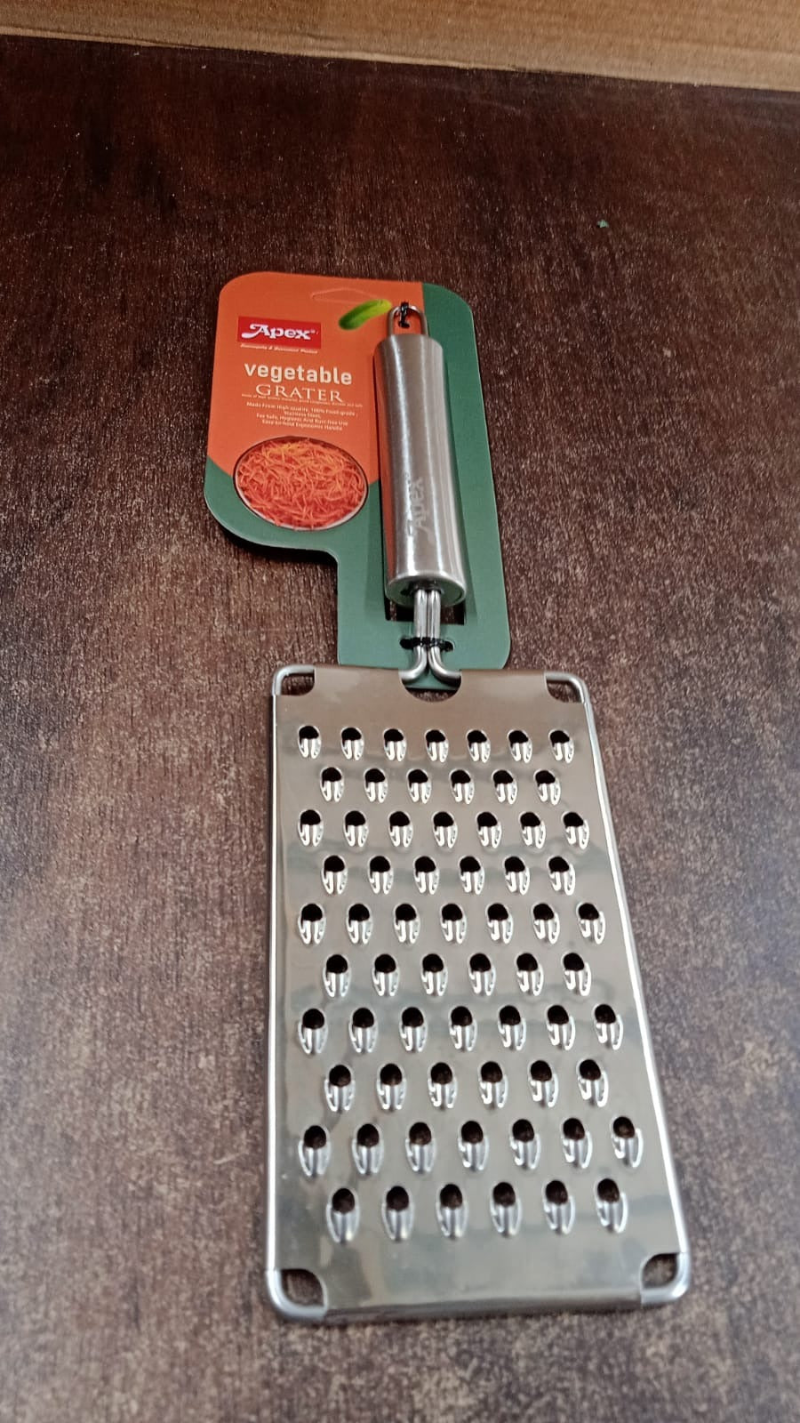 Apex Premium Stainless Steel Vegetable Grater (1 Pc) Your Brand