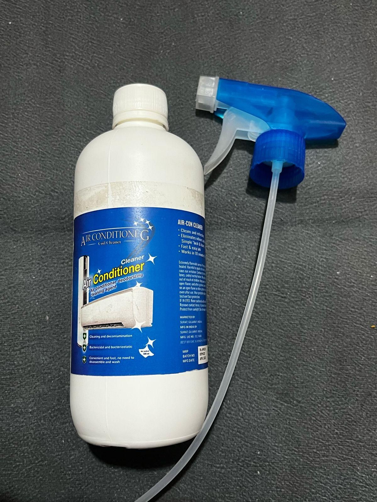 THE GIR FARMER air conditioner cleaner spray bottle with blue trigger spray nozzle for HVAC maintenance
