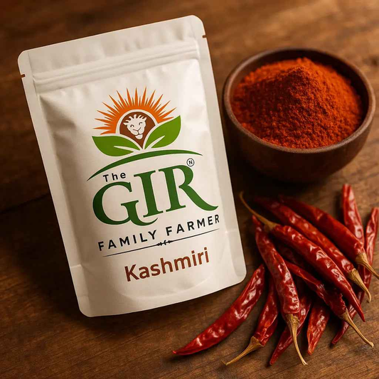 THE GIR FARMER Organic Kashmiri Red Chilli Powder - Premium Mirch