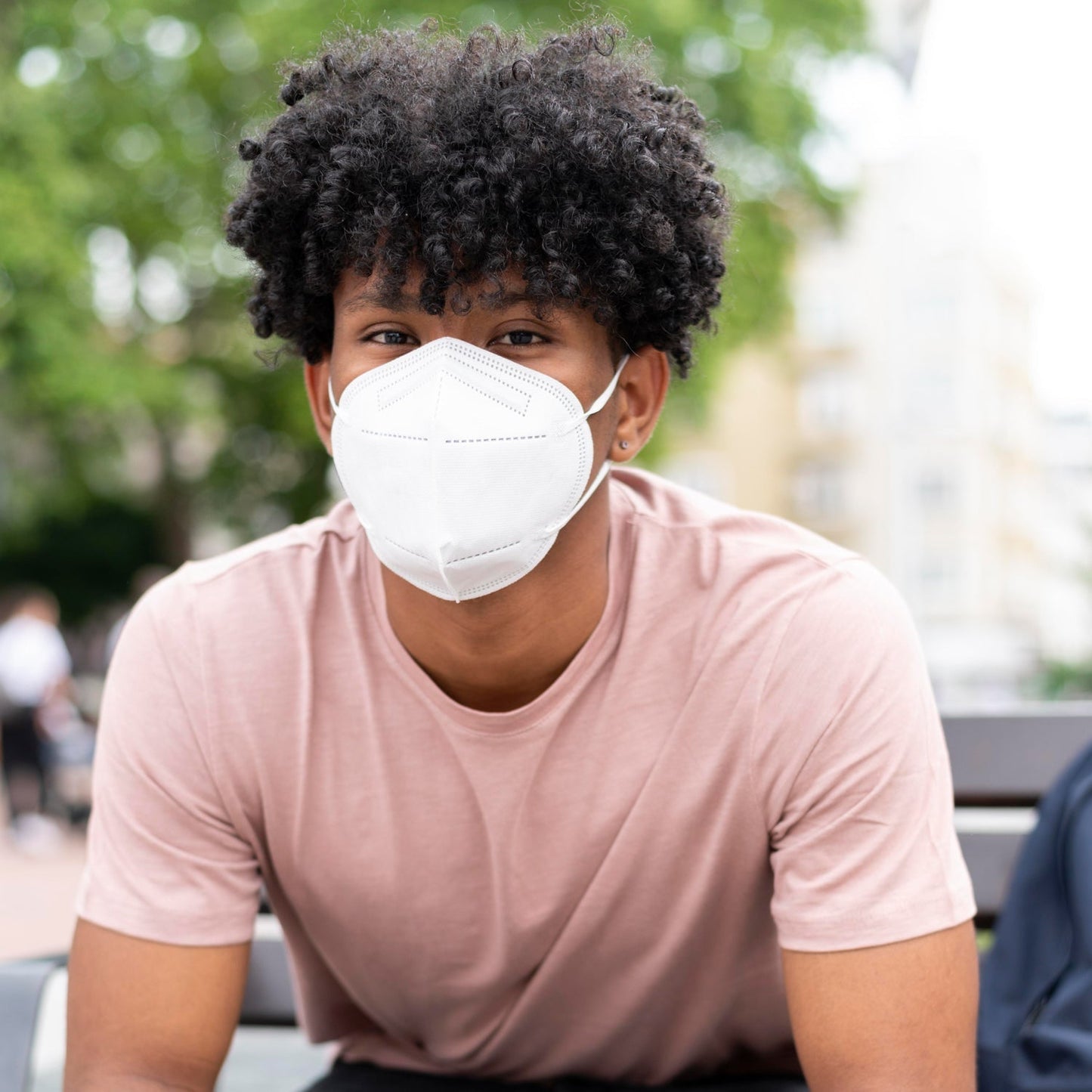 Your Brand Anti Pollution Face Mask in White, designed for effective protection and comfort outdoors