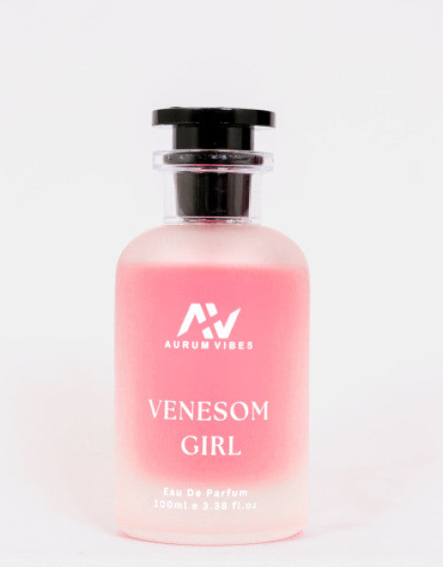 The Gir Farmer long-lasting floral perfume 100ml in a frosted pink glass bottle with black cap