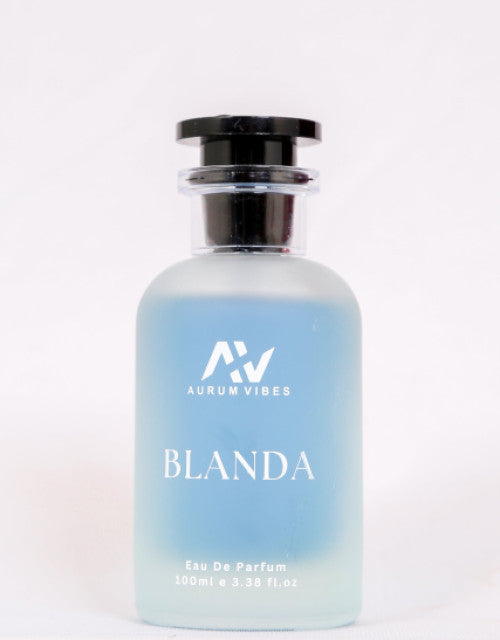 Blanda male fragrance 100ml in frosted glass bottle with black cap by The Gir Farmer