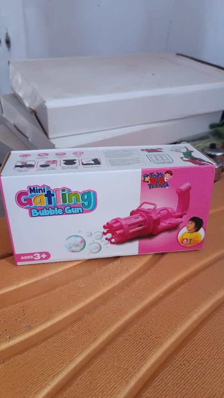 8-Hole battery operated Bubbles Gun Toys for Boys and Girls Your Brand