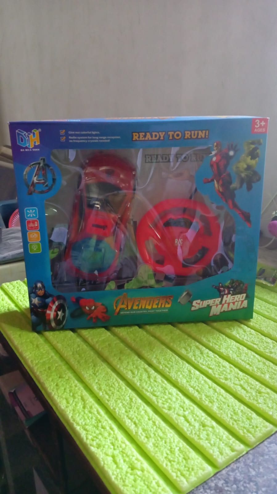 Plastic RC Racing Car – 2-Way Control with Handle Remote & Rechargeable Battery (Ideal Birthday Gift) Your Brand