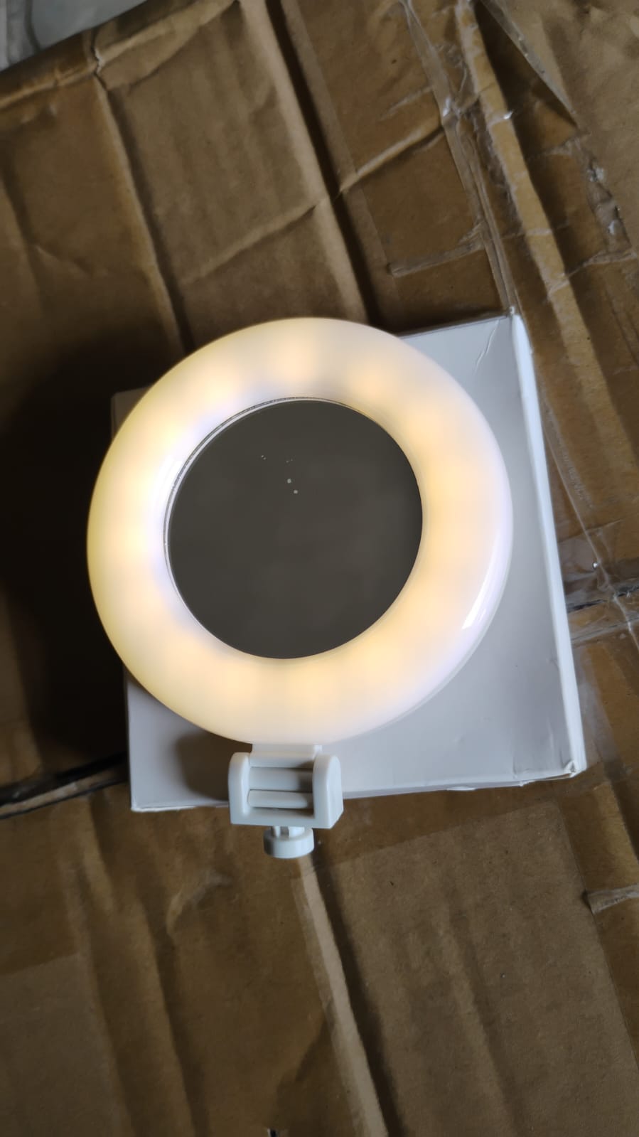 Rechargeable LED Selfie Ring Light for Mobile and Makeup Use (1 Pc) Your Brand