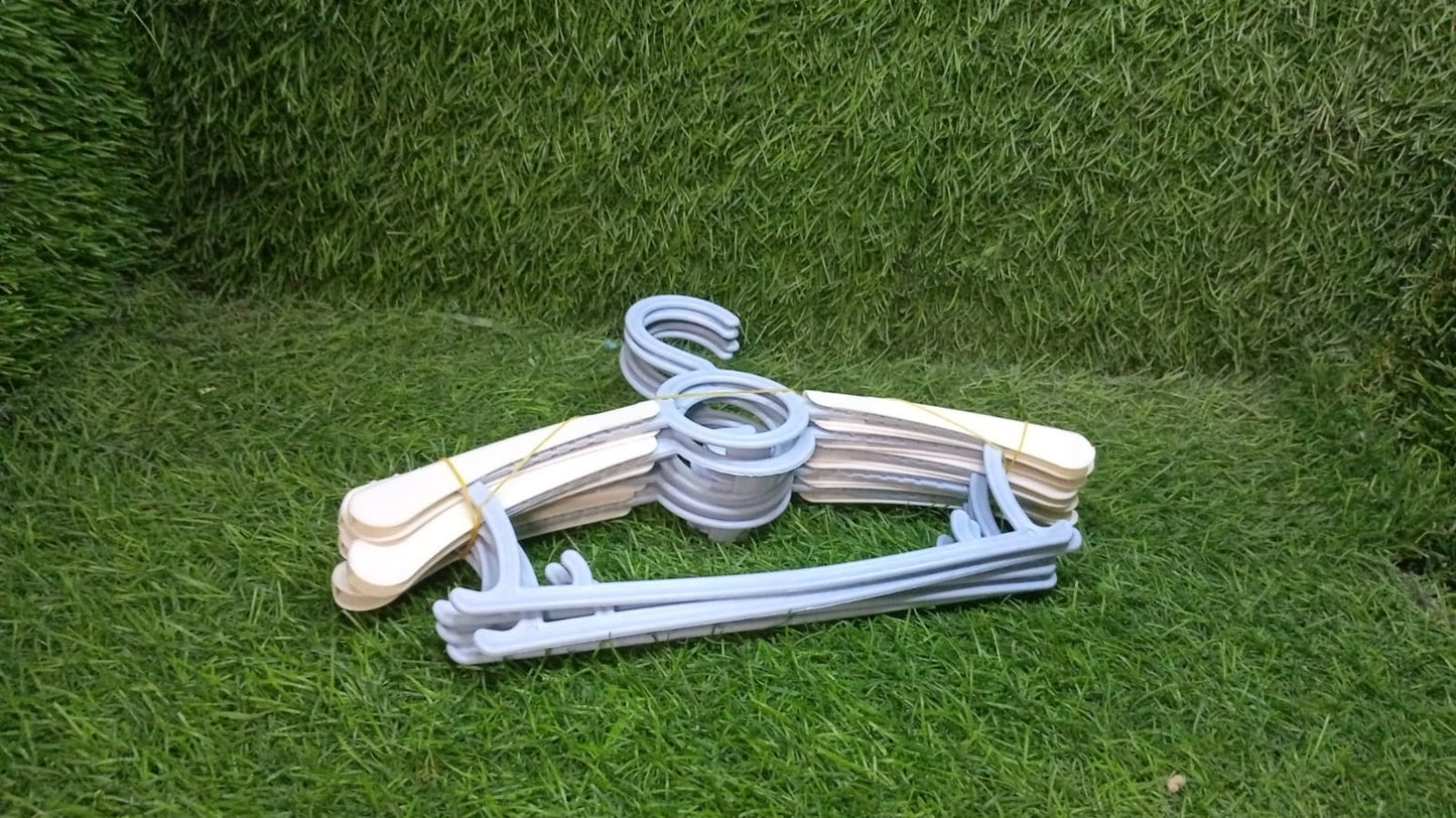 Large Adjustable Plastic Dress Hangers β Space-Saving & Lightweight (5 Pc) Your Brand