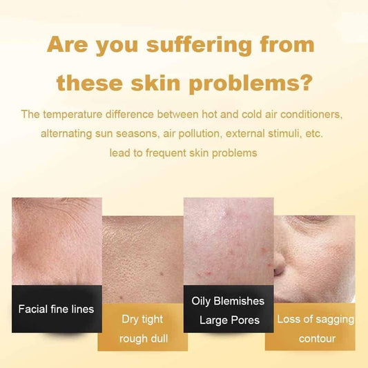 Gold face mask for glowing skin to help with fine lines, dull texture, and large pores